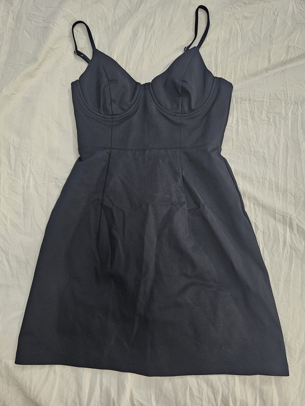 Princess Polly Black Mini Dress with Structured Cups